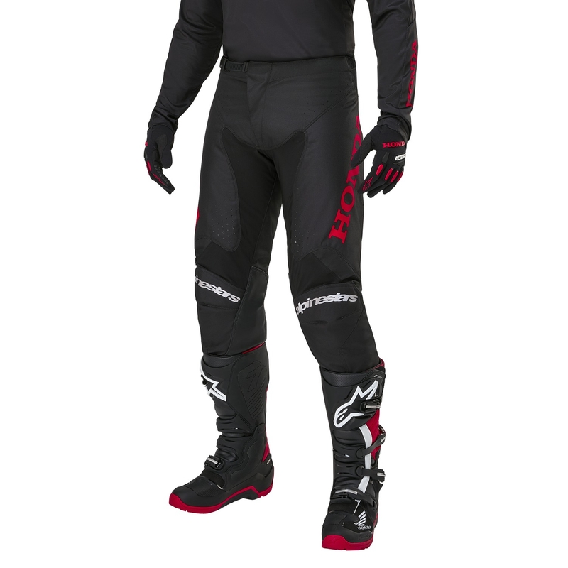 Pantalon de motocross Alpinestars Racer Iconic Honda Collection Noir-Rouge