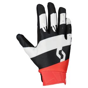 Gants de motocross SCOTT EVO RACE blanc-rouge