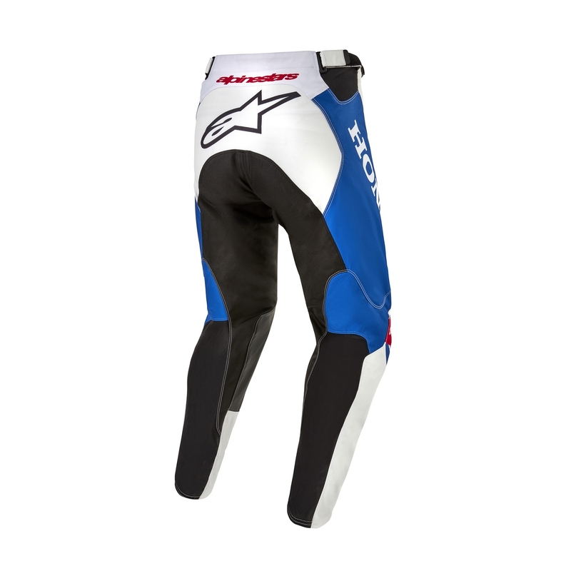 Pantalon de motocross Alpinestars Racer Iconic Honda collection blanc-bleu-rouge-noir