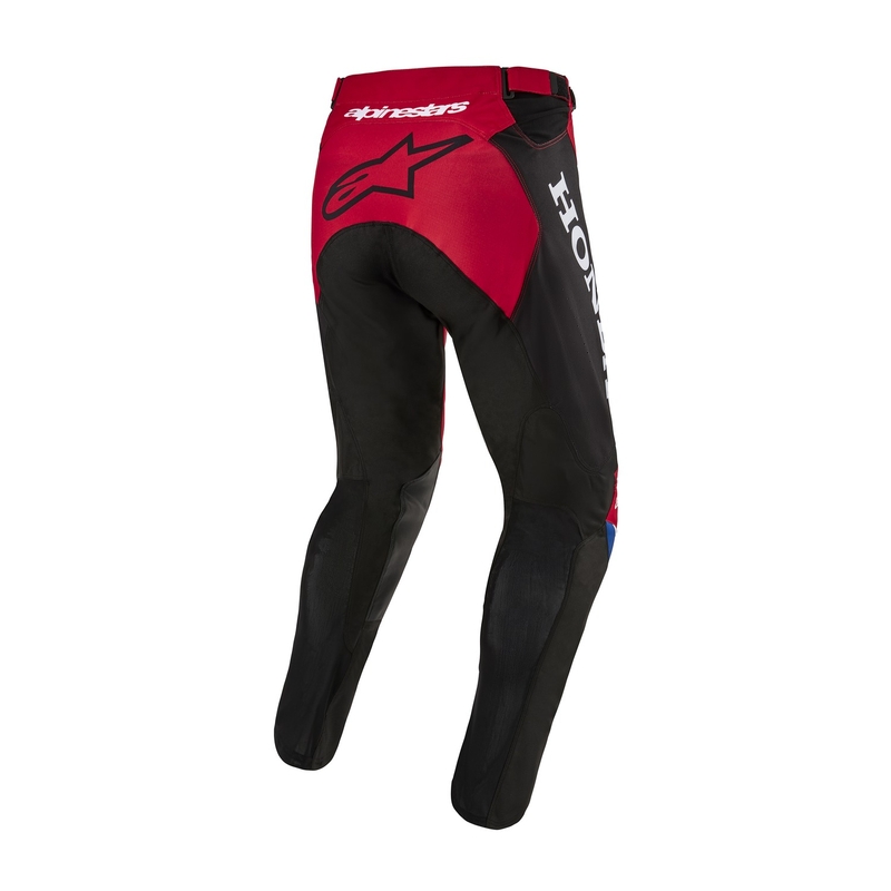 Pantalons de motocross Alpinestars Racer Iconic Honda, collection rouge-noir-bleu-blanc