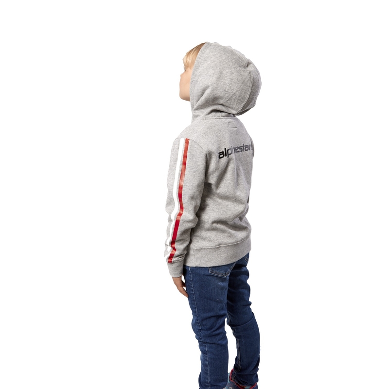 Alpinestars Kids Racey Hoodie gris et rouge