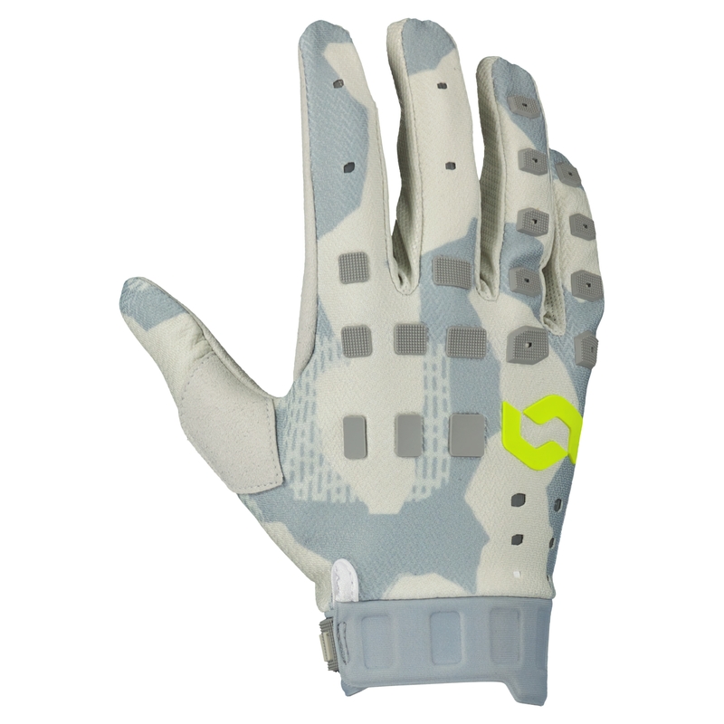 Gants motocross SCOTT PODIUM PRO gris-jaune fluo