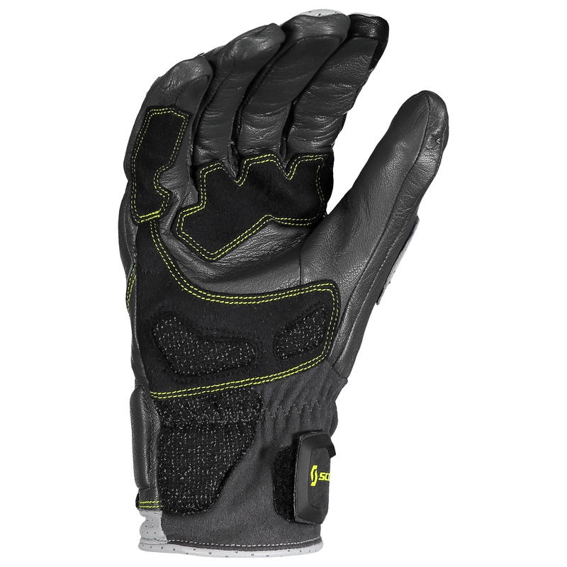 Gants moto cuir SCOTT SPORT ADV gris-vert