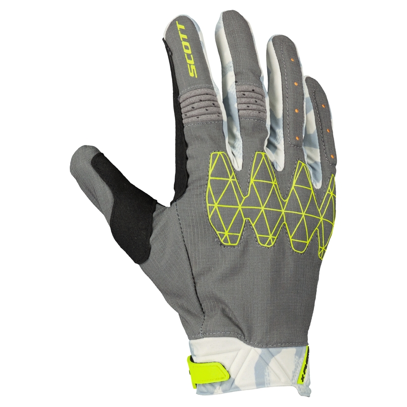 Gants moto SCOTT X-PLORE D3O gris-jaune