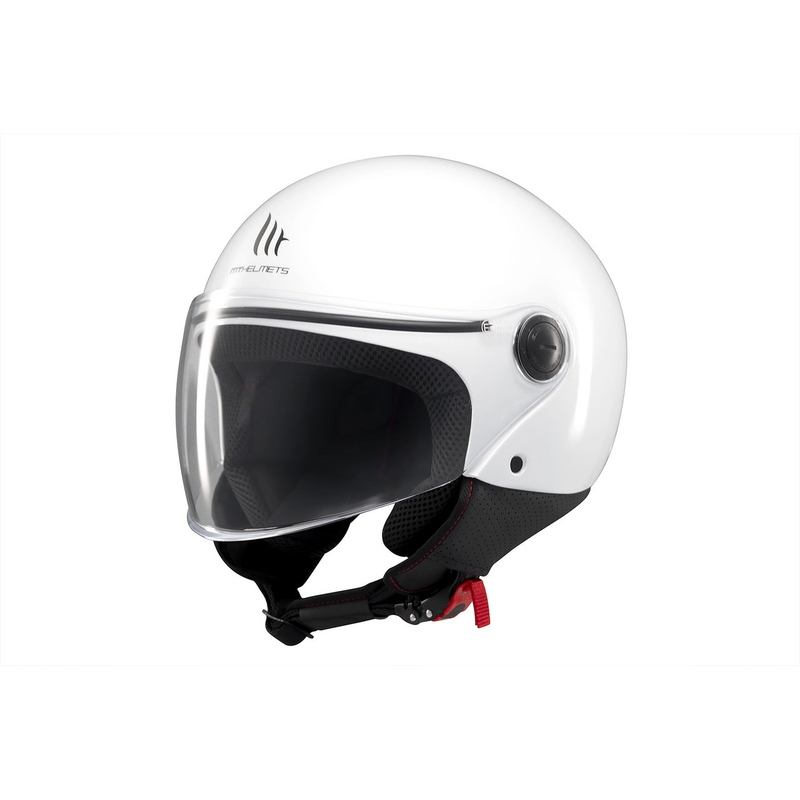 Casque de moto ouvert MT Street S blanc brillant