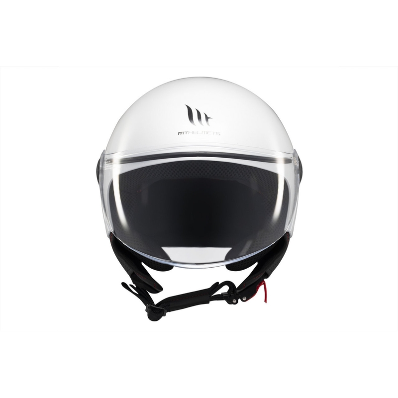 Casque de moto ouvert MT Street S blanc brillant