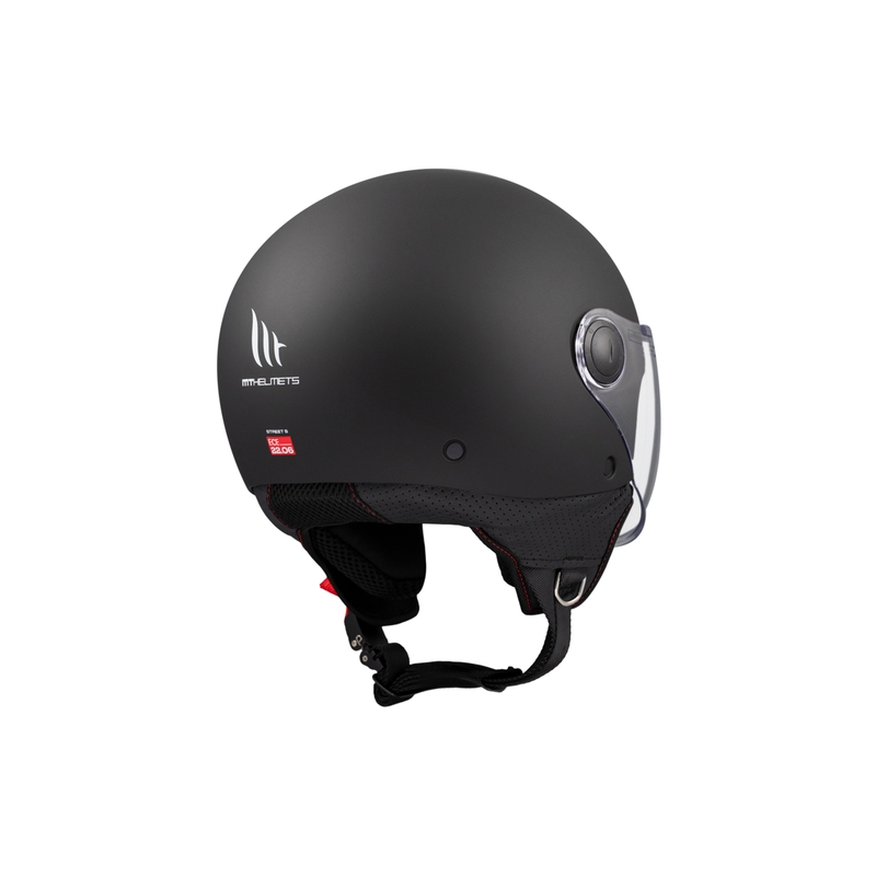 Casque moto ouvert MT Street S noir mat