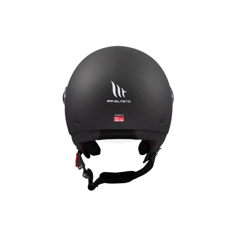 Casque moto ouvert MT Street S noir mat