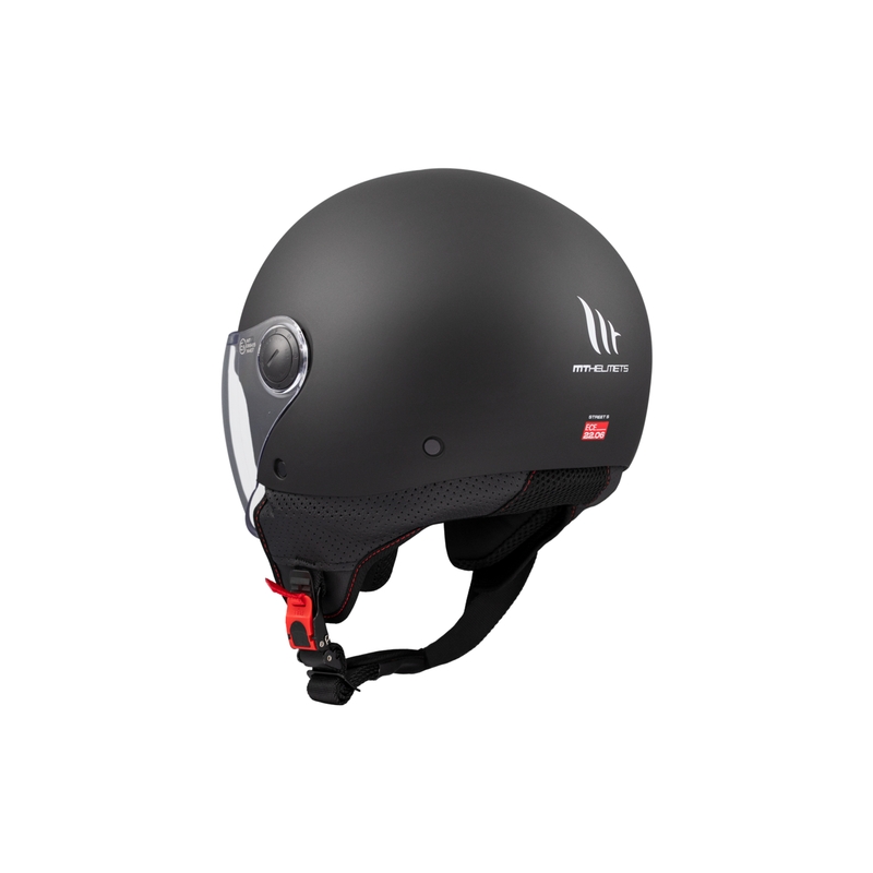 Casque moto ouvert MT Street S noir mat