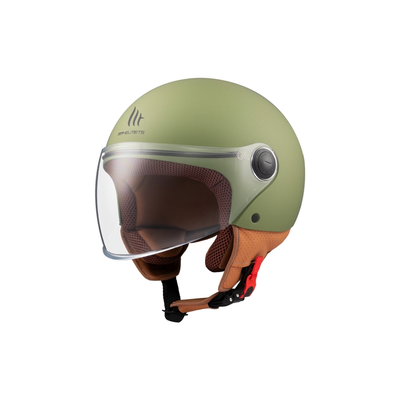 Casque moto ouvert MT Street S vert mat
