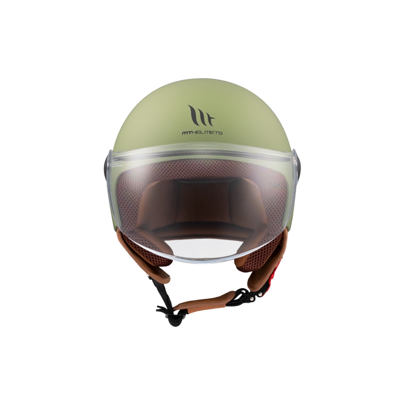 Casque moto ouvert MT Street S vert mat