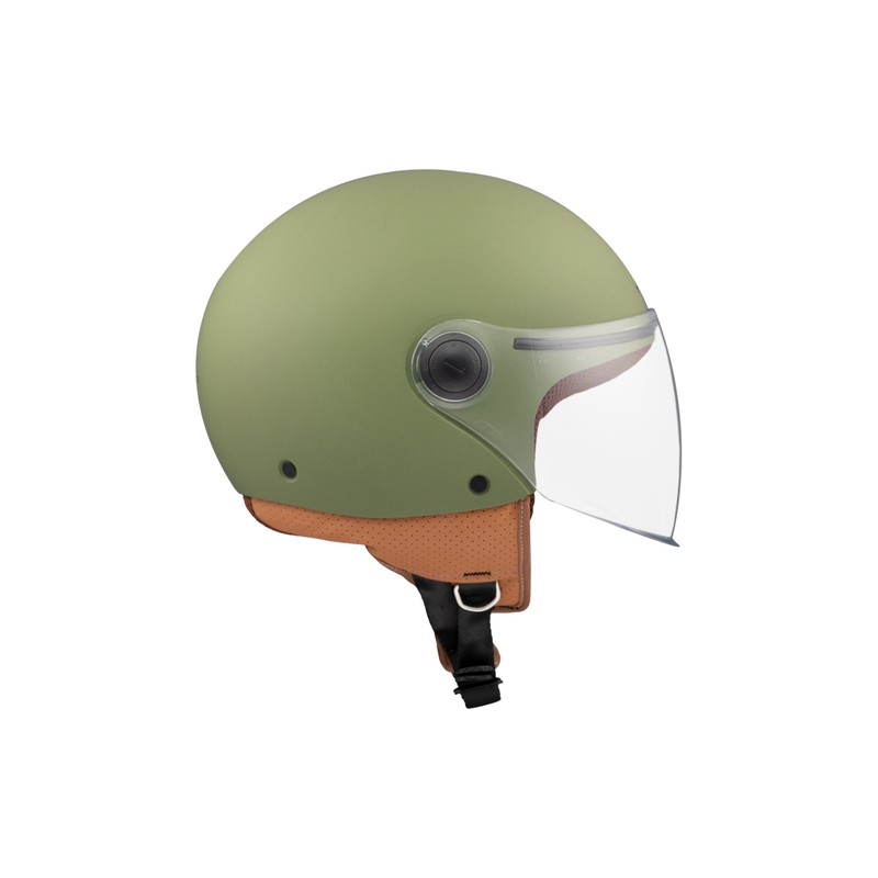 Casque moto ouvert MT Street S vert mat