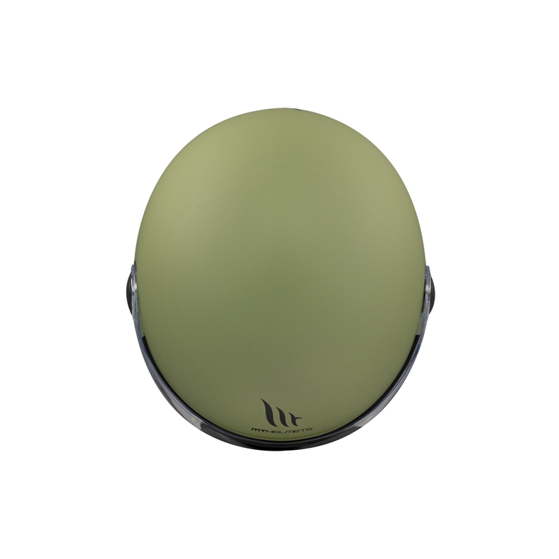 Casque moto ouvert MT Street S vert mat