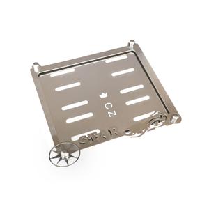 Plaque en acier inoxydable sous la plaque d'immatriculation CZ Star Rider
