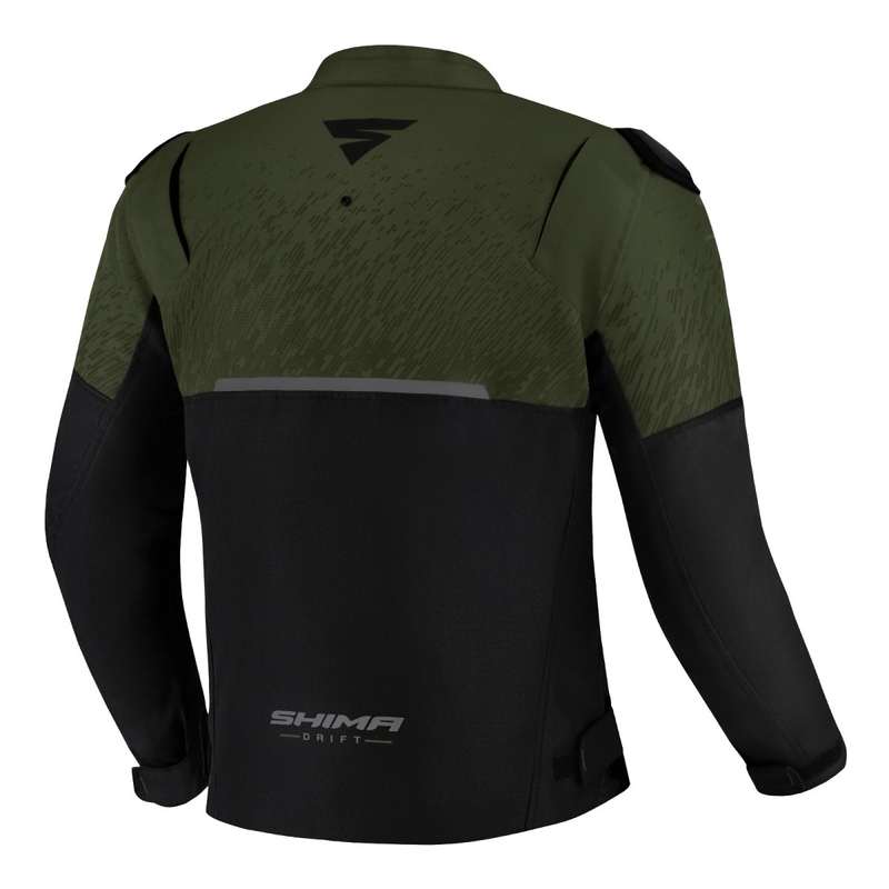 Veste moto Shima Drift kaki-noir