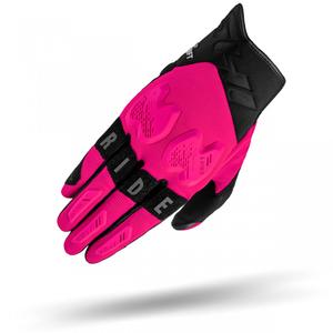 Gants moto femme Shima Drift rose-noir