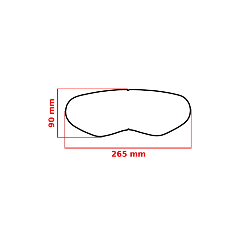 Film antibuée universel pour casques enduro FogCity Easy