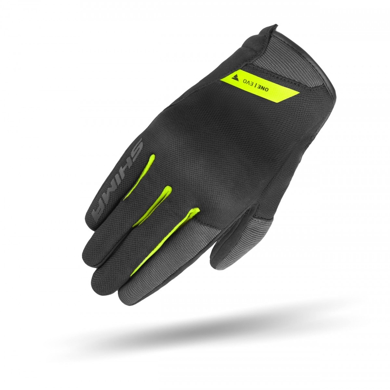 Gants moto Shima One EVO jaune fluo-noir
