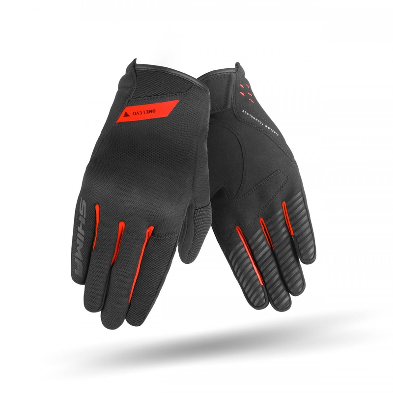 Gants moto Shima One EVO noir-rouge