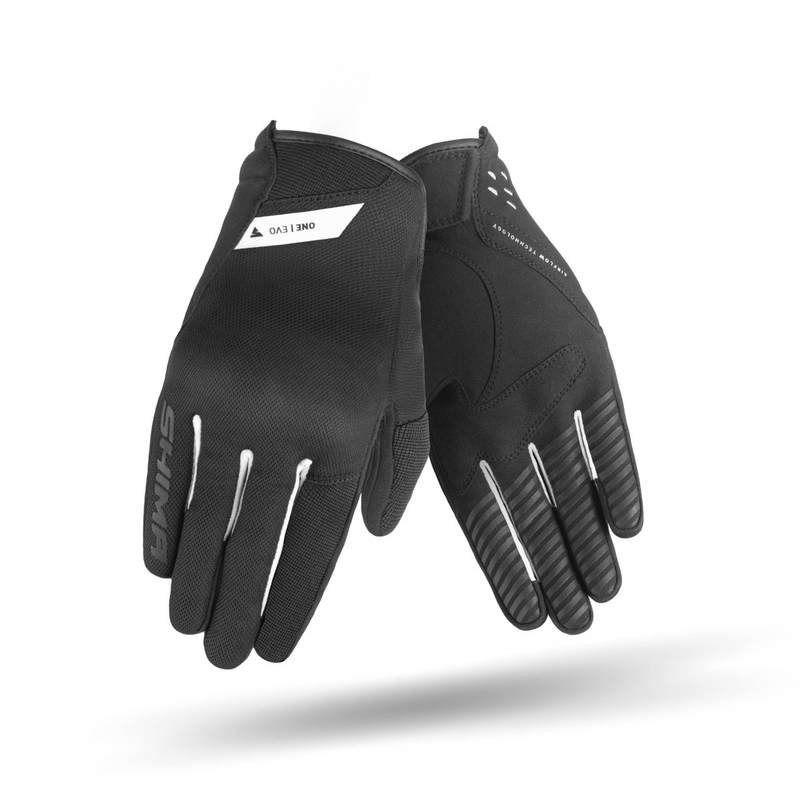 Gants moto Shima One EVO noir et blanc