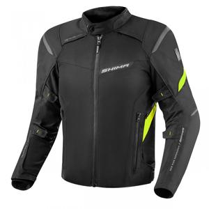 Veste moto Shima Rush 2.0 noir-jaune fluo
