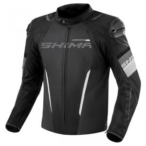 Veste moto Shima Solid 2.0 noir et blanc