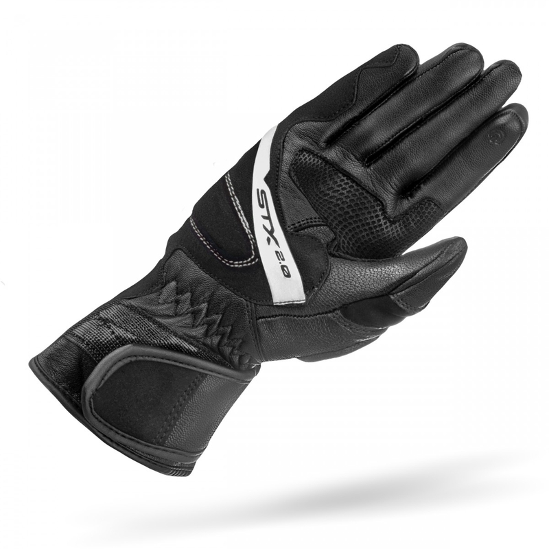 Gants moto Shima STX 2.0 noir et blanc