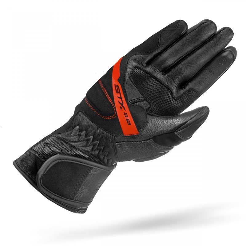 Gants moto Shima STX 2.0 noir-rouge