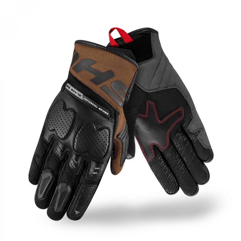 Gants moto Shima Blaze 2.0 noir-marron