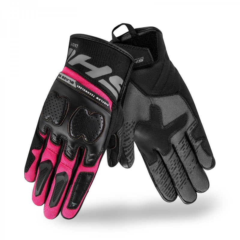 Gants de moto Shima Blaze 2.0 noir et rose pour femmes