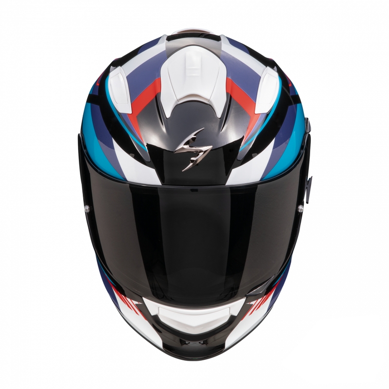 Casque moto intégral Scorpion EXO-491 Abilis noir-bleu-rouge