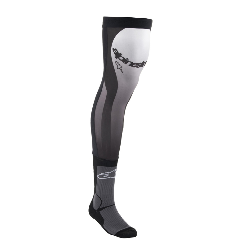 Chaussettes Alpinestars Knee Brace Noir et Blanc