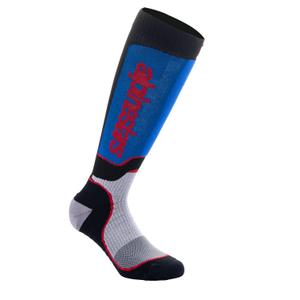 Chaussettes Alpinestars MX Plus noir-rouge-bleu-gris