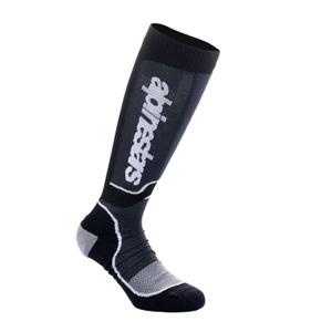 Chaussettes Alpinestars MX Plus pour enfant, noir et blanc