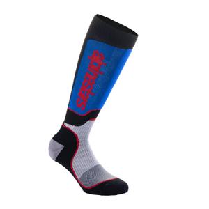 Chaussettes Alpinestars MX Plus pour enfant, noir, rouge, bleu et gris