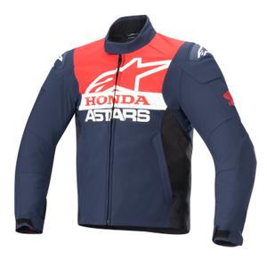 Veste moto Alpinestars SMX Waterproof Honda 2024 Bleu-Noir-Rouge-Blanc