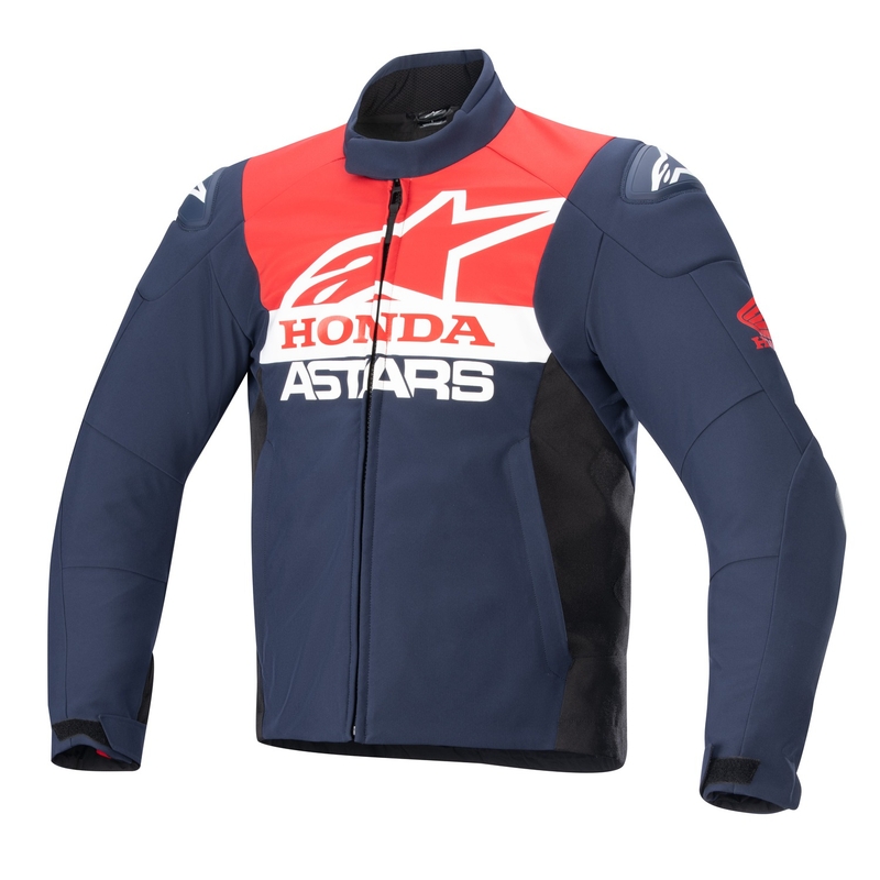 Veste moto imperméable Alpinestars SMX Honda bleu-noir-rouge-blanc