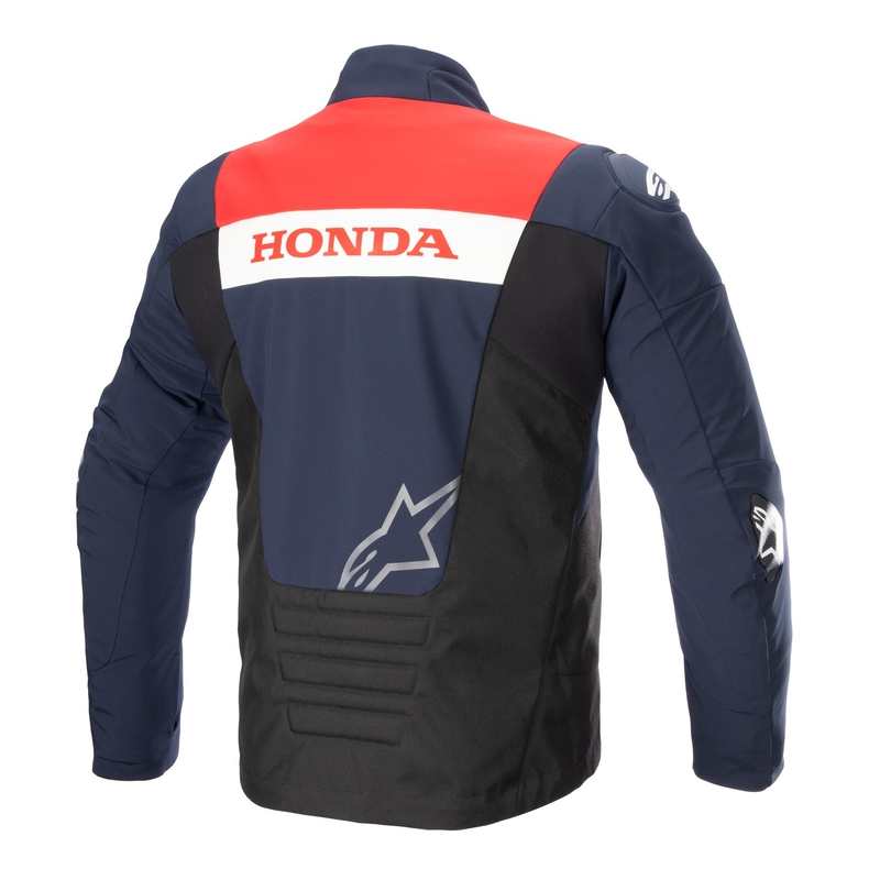 Veste moto imperméable Alpinestars SMX Honda bleu-noir-rouge-blanc
