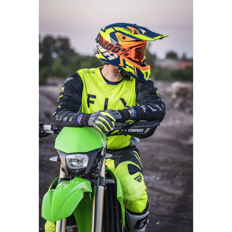 Casque de motocross Cassida Cross Pro 2 Contra fluo jaune-orange-bleu