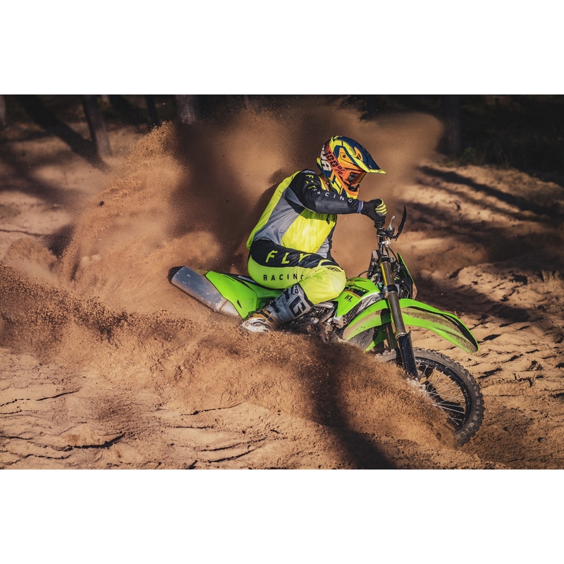 Casque de motocross Cassida Cross Pro 2 Contra fluo jaune-orange-bleu