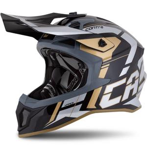 Cassida Cross Pro 2 Contra Motocross Helmet gold pearl grey-black