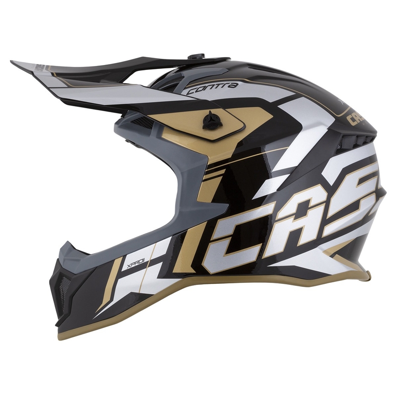 Cassida Cross Pro 2 Contra Motocross Helmet gold pearl grey-black