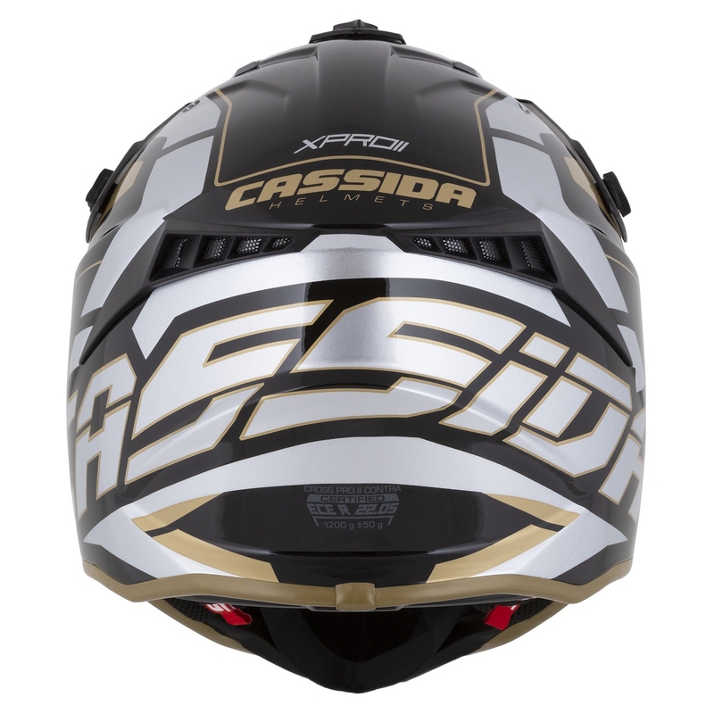 Cassida Cross Pro 2 Contra Motocross Helmet gold pearl grey-black