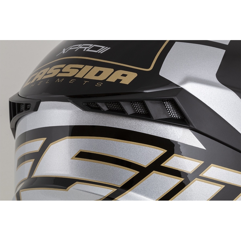 Cassida Cross Pro 2 Contra Motocross Helmet gold pearl grey-black