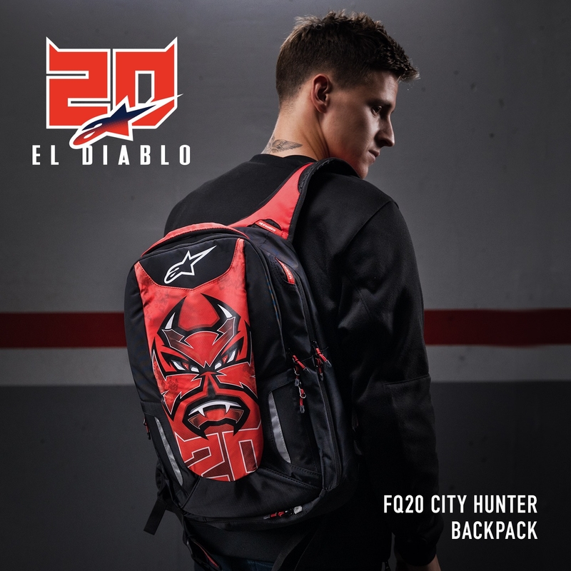 Sac à dos Alpinestars City Hunter FQ20 2024 noir-rouge-blanc
