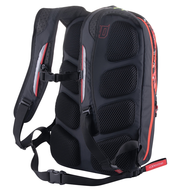 Sac à dos Alpinestars City Hunter Monster FQ20 noir-rouge-blanc-vert