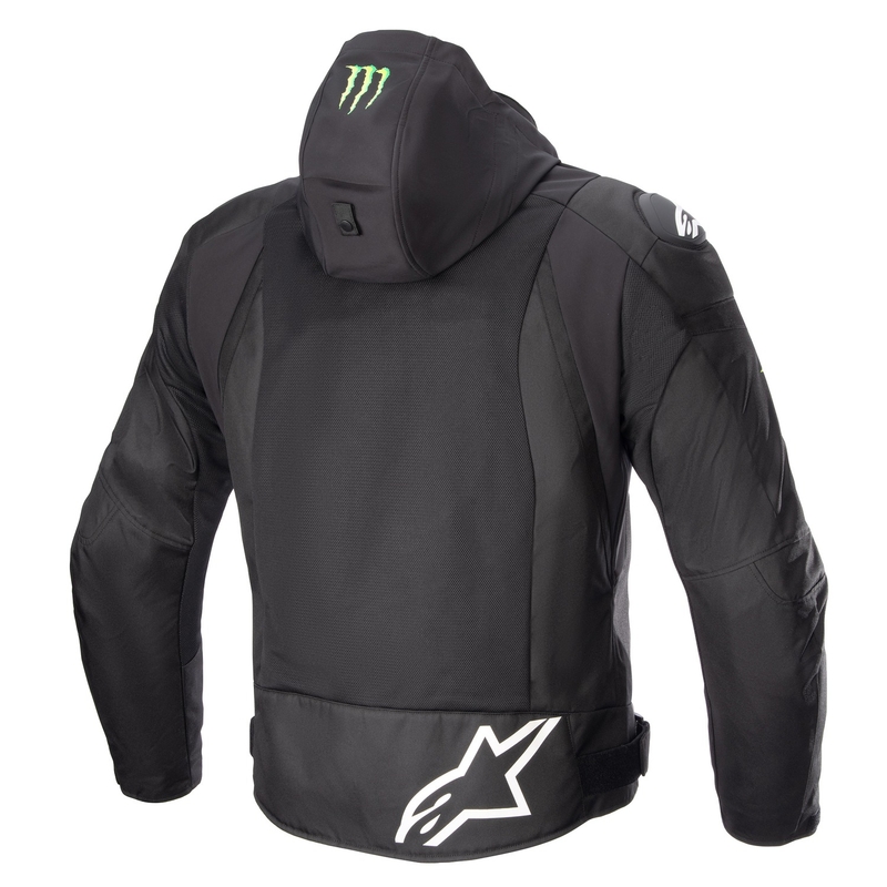 Veste moto Alpinestars Zaca Air Monster FQ20 Noir-Rouge-Bleu-Blanc-Vert