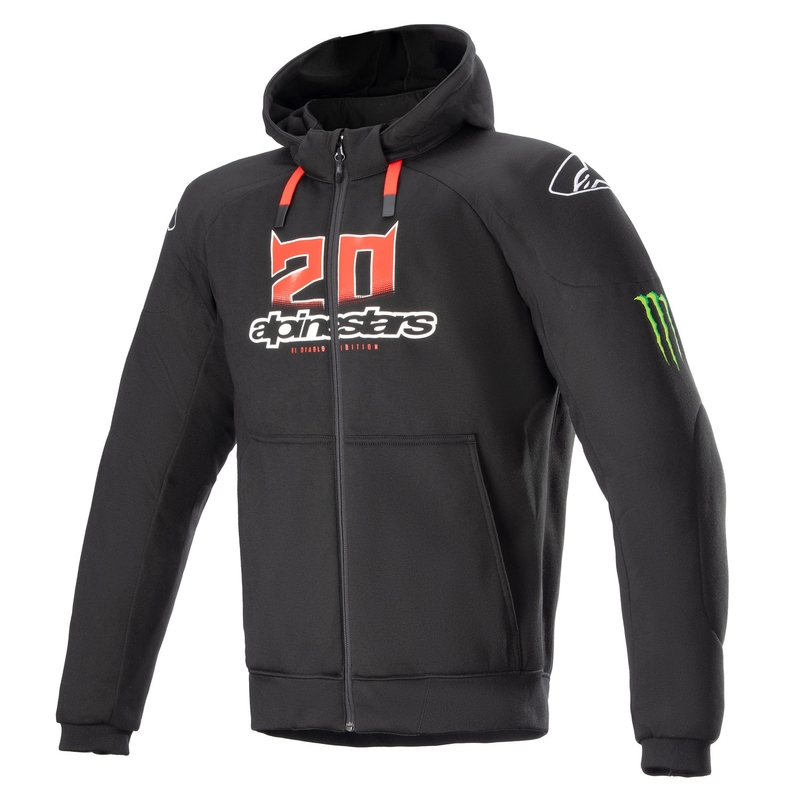 Alpinestars Veste moto Chrome Ignition Monster FQ20 Noir-Rouge-Blanc-Vert