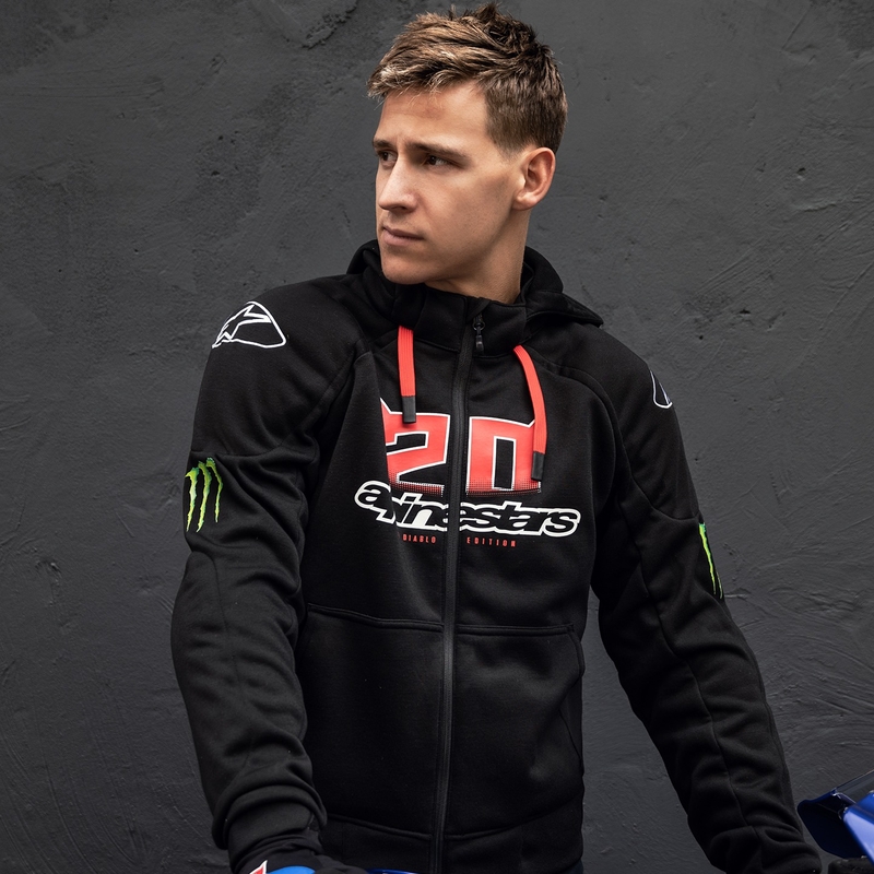 Alpinestars Veste moto Chrome Ignition Monster FQ20 Noir-Rouge-Blanc-Vert