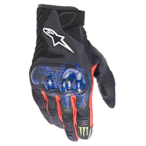 Gants moto Alpinestars SMX-1 Air 2 Monster FQ20 Noir-Rouge-Bleu-Blanc-Vert